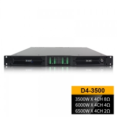 D4-3500 Amplificador de audio clase D de 3500 vatios con GaN