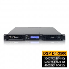 D4-3500 Low Noise DSP Amp 4 Channel Class D Amplifier