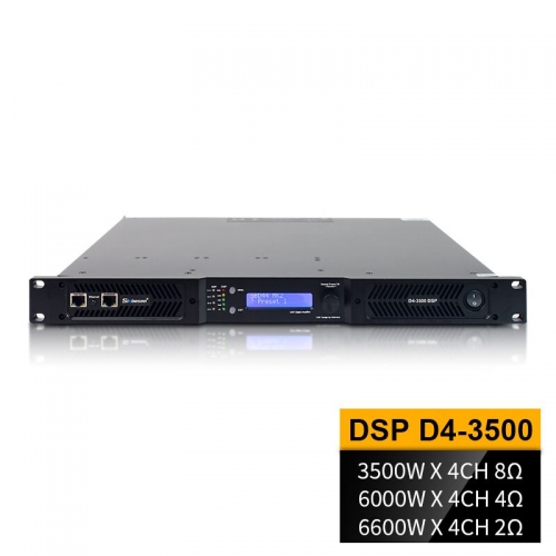 D4-3500 Low Noise DSP Amp 4 Channel Class D Amplifier