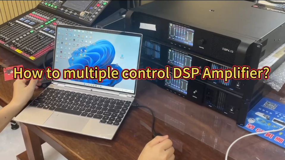 Como controlar múltiplos amplificadores DSP?