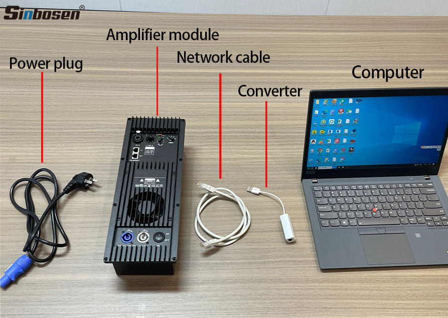 ¿Cómo conectar el módulo amplificador de potencia a la PC?