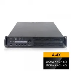 A-4X Class D Amplifier 1000W SMPS DFM Software Control