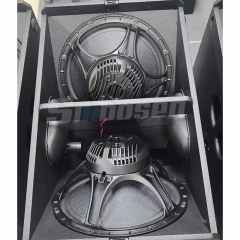 Bass reflex dual 15 inch  touring lightweight subwoofer
