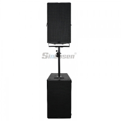Pa system 12 inch sound audio loudspeaker 15 inch subwoofer set