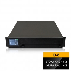 Professioneller DSP-Verstärker mit Fernsteuerung, PFC und TFT-Farb-Touchscreen