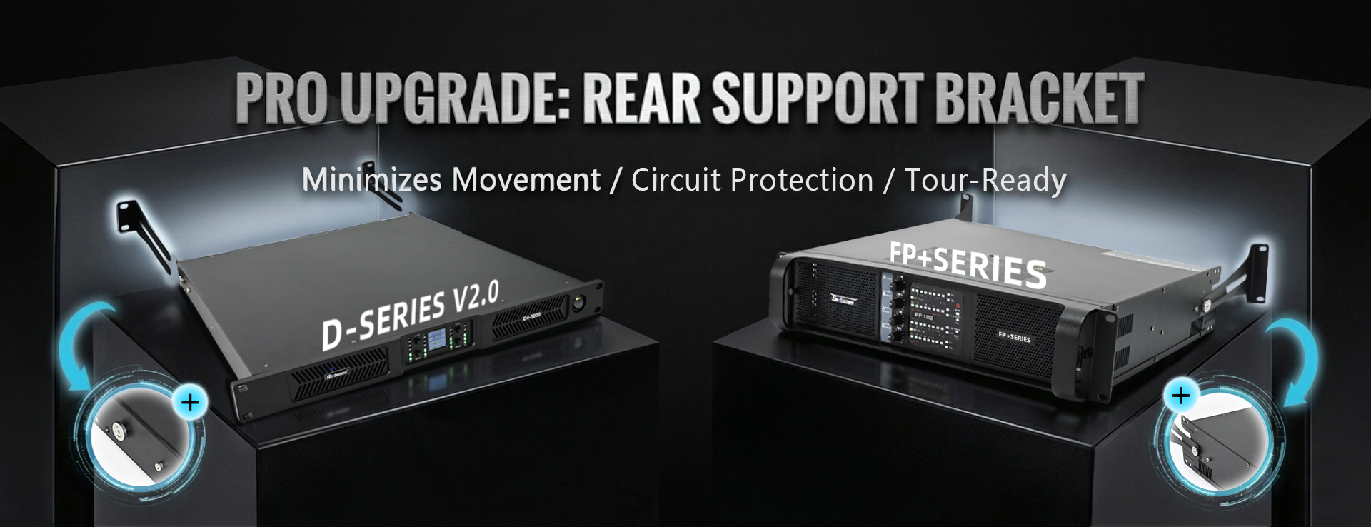 Sinbosen amplifier upgrade with rear mounting bracket for touring