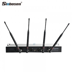 Micrófono inalámbrico 615MHz-655MHz Ad4d Professional Stage Karaoke Micrófono con 2 micrófonos de mano