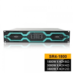 Amplificateur de puissance professionnel 2U SR4-1800 à refroidissement ultra-silencieux