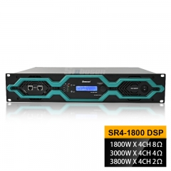 Amplificateur de puissance professionnel 2U SR4-1800 à refroidissement ultra-silencieux