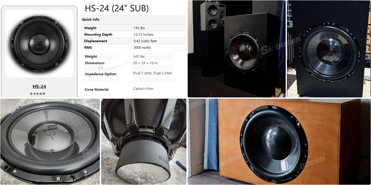 sinbosen audio home theater amplifier for 24 inch subwoofer