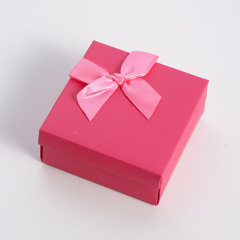 Custom Pink Paper Gift Box