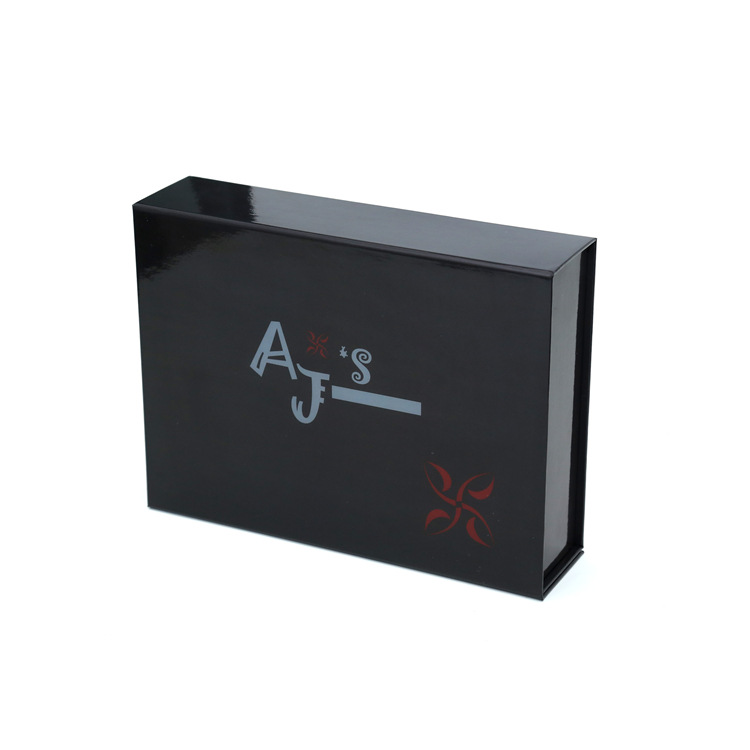 Folding Black Gift Paper Box