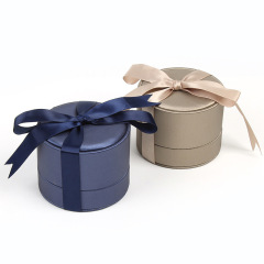 Fancy Jewelry Gift Boxes Round Jewelry Storage Box