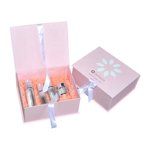 Luxury Pink Paper Gift Box Skin Care Cream Cosmetic Box