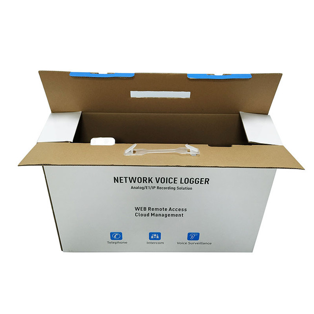 Customized Handle Portable Corrugated packaging box for storage electronics gifts fitness equipment