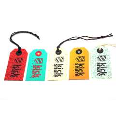 Best Quality Hole Punched Hangtags Printing for Garments