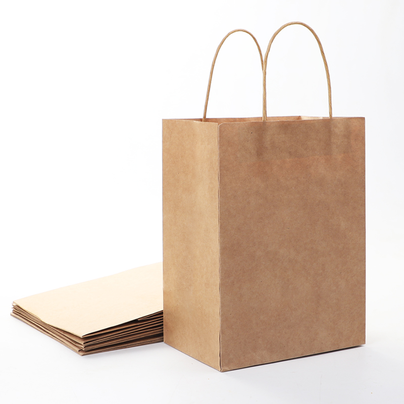 Bolsas de compras reciclables de papel kraft