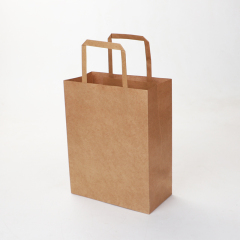 Recyclable kraft paper shopping bags
