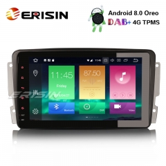 Erisin ES7489C 8" アンドロイド8.0カーステレオGPS DAB + 4Gラジオ用メルセデスベンツW203 W209 Vito Viano