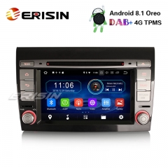 Erisin ES3971F 7" Android 8.1 Car Stereo DAB+ GPS WiFi CD OBD Bluetooth TPMS 4G for Fiat Bravo Satnav