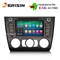 Erisin ES4840B 7" Android 9.0 DAB + Autoradio GPS DVD SWC DTV pour BMW Série 1 E81 E88 E82 DTV Wifi TPMS SWC