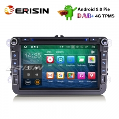 Erisin ES4815V 8" DAB + OPSカーステレオAndroid 9.0 VWゴルフパサートティグアンポロシートスコダGPS DVD