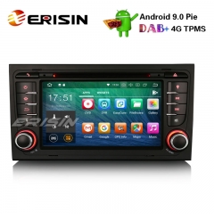Erisin ES4878A 7" Android 9.0 Carro Estéreo DAB + GPS Wifi DVR CD 4G BÁS AUDI A4 S4 RS4 B7 B9 ASSENTO EXEO