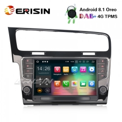 Erisin ES3811G 9" Car Stereo GPS Android 8.1 TPMS OPS DVR DAB+ DTV-IN SatNav For VW Golf VII/7
