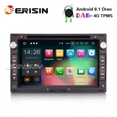 Erisin ES3886V 7" Android 8.1 Car Stereo for VW Golf Passat Polo Bora Seat Peugeot 307 DAB+ GPS DVD 4G WiFi
