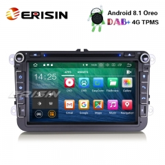 Erisin ES3815V 8" Android 8.1 GPS DAB+ TNT DVD Autoradio VW Passat Golf Polo Tiguan Eos Seat Skoda