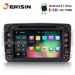 Erisin ES3863C 7" Android 8.1 Autoradio Mercedes C/CLK W203 W209 Viano Vito W463 DAB+ GPS Wifi DVD