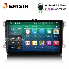 Erisin ES3818V 9" Android 8.1 Autorradio Radio para VW Golf Passat Tiguan Polo Skoda DAB+ GPS Wifi