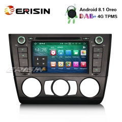 Erisin ES3840B 7" DAB+ Car Stereo Android 8.1 GPS Bluetooth 4G BMW 1 Series E81 E82 E88 Sat Nav DVD