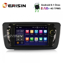 Erisin ES3822S 7" Android 8.1 Autoradio GPS Wifi DAB+ USB DVD Bluetooth DTV 4G OBD Navi Seat Ibiza