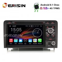 Erisin ES3627A 7" Android 8.1 Car Stereo DAB+ GPS TPMS DTV-IN BT CD Satnav AUDI A3 S3 RS3 RNSE-PU