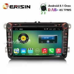 Erisin ES3315V 8" DAB+ Android 8.1 Car Stereo GPS For VW Golf 5 Passat Tiguan Polo Jetta Eos OPS