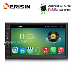 Erisin ES3370U 7"2Din GPS Android 8.1 Autoradio WiFi DAB+ TNT Radio OBD Bluetooth Navi USB