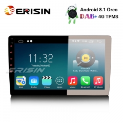 Erisin ES3310U 10.1" Android 8.1 Double Din Car Stereo DAB+ GPS WiFi DTV BT TPMS OBD 4G Sat Nav