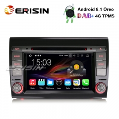 Erisin ES3670F 7" Android 8.1 Car Stereo DAB+ GPS WiFi CD OBD Bluetooth TPMS 4G Fiat Bravo Satnav