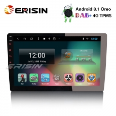 Erisin ES8210U 10.1" Double Din Android 8.1 Car Stereo DAB+ GPS WiFi DTV TPMS BT Sat Nav OBD 4G
