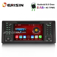 Erisin ES8839B 7" Android 8.0 Autoradio GPS Wifi DAB+ OBD DVD Navi TNT BMW 5 Series E39 E53 X5 M5