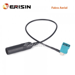 Erisin ES042 Female Fakra to Female DIN Antenna Aerial Adaptor For BMW/AUDI/MERCEDES/OPEL/VW