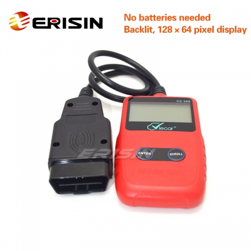 Erisin ES370 Universal All Car OBDII EOBD Fault Reader Code Scanner Diagnostic Tool