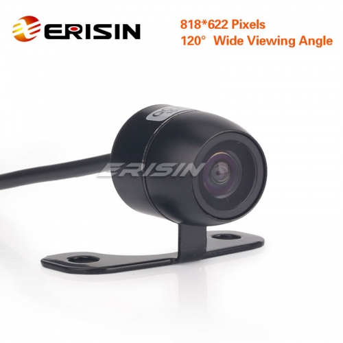 Erisin ES581 Mini HD Dynamic 120° Color CCD Reverse Rear View Camera PAL Track Trajectory