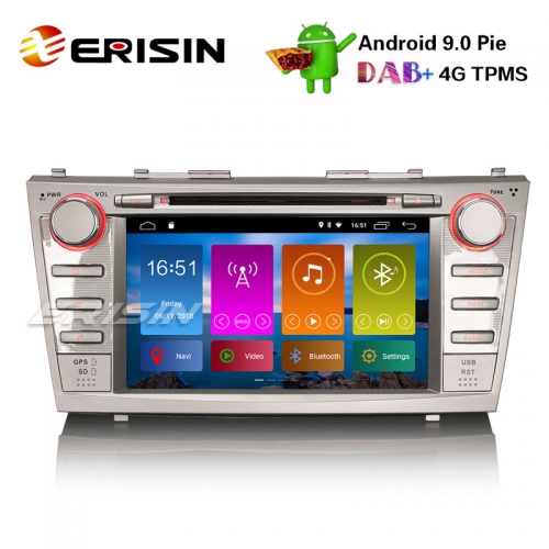 Erisin ES2968C 8" TOYOTA CAMRY / AURION Android 9.0 Автомагнитола DAB + GPS Navi Wifi SWC TPMS DVB-T2