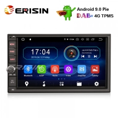 Erisin ES4970U 7" Double Din DAB + Android 9.0 Автомагнитола GPS WiFi DVB-T2 OBDII Bluetooth Navi 4G RDS