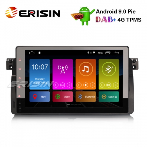 Erisin ES2996B 9" Android 9.0 Stéréo DAB + GPS Sat Nav Radio Wifi BMW E46 M3