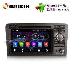 Autoradio Erisin ES4973A 7" A ndroid 9.0 DAB + 4G GPS SWC BT SatNav Wifi DVR AUDI A3 S3 RS3 RNSE-PU