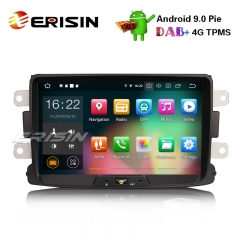 Erisin ES7929D 8" Android 9.0 GPS voiture Sat Nav DAB + DVR Renault Dacia Duster Logan Sandero Dokker