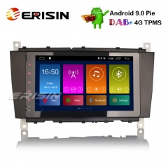 Erisin ES2983C 8" Android 9.0カーステレオDAB + GPS WifiメルセデスC / CLK / CLCクラスW203 W209 TPMS SWC